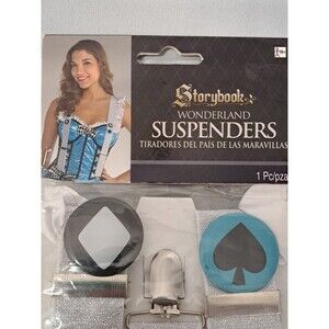 Wonderland Suspenders Alice Fairy Tale Halloween Costume Accessory Cosplay